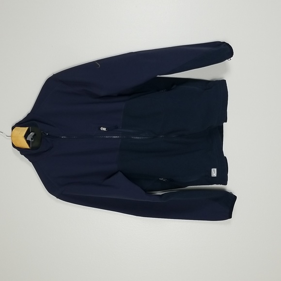 Nike Performance Fleece Full Zip Tech Jacket Navy Size LG - Picture 2 of 12